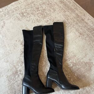 Macy's Black Over the Knee Boots